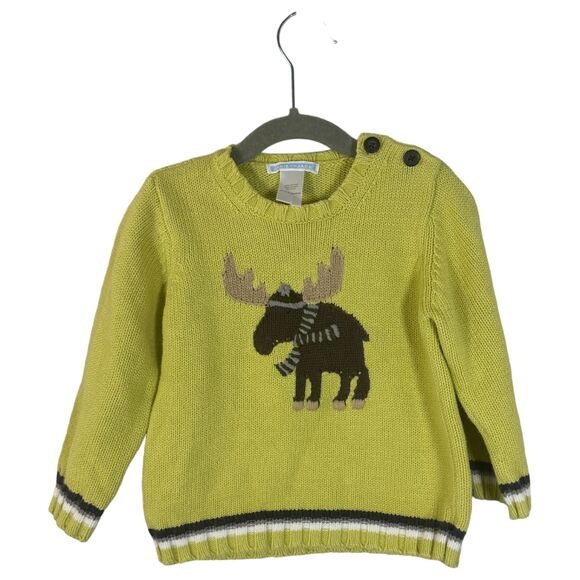 Janie and Jack Moose Sweater Size 12-18 Months - Picture 1 of 3
